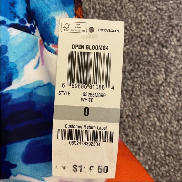 INC Womens Open Bloom Floral Stretch Sleeveless Back Zip Dress Size 0 - NWT $119 - Picture 11 of 12